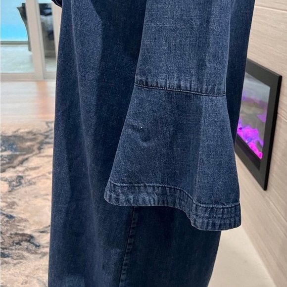 Womens denim dress Draper James ruffled - Picture 2 of 7